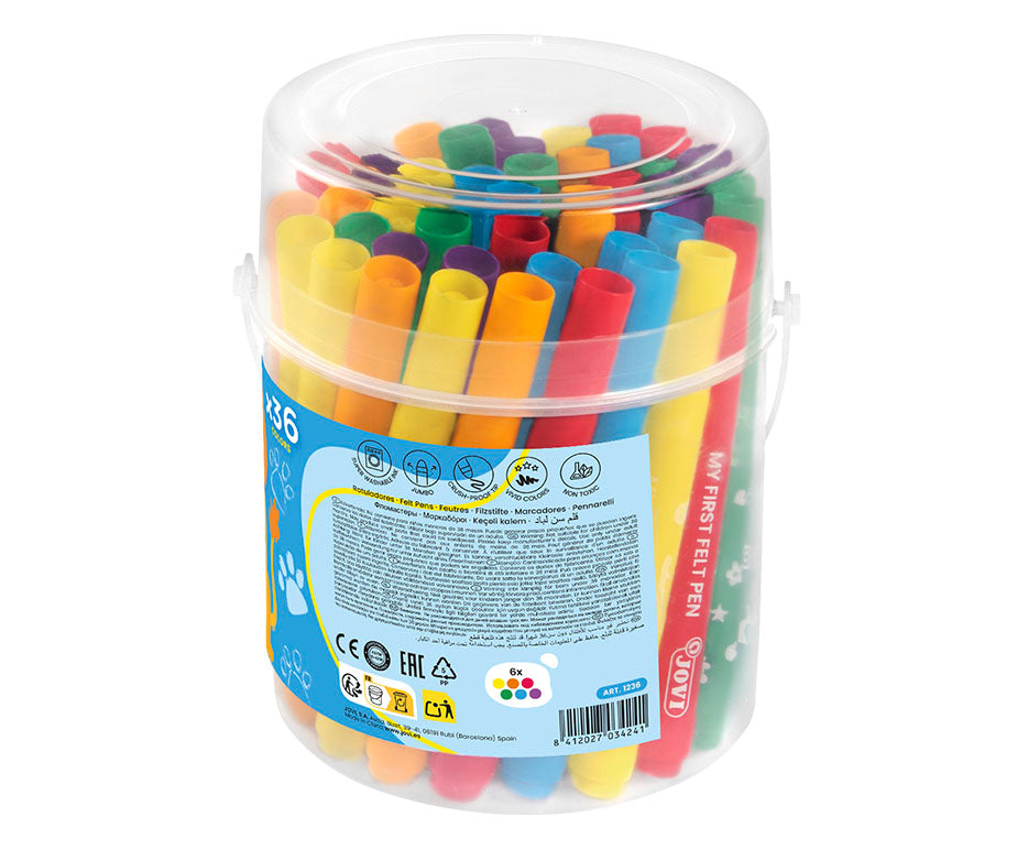 JOVI My First Jumbo gyermekfilctoll készlet 36 db – 6 szín