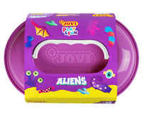 JOVI Play&Fun természetes gyurma bőröndben Aliens - 50 db