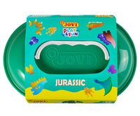 JOVI Play&Fun természetes gyurmakészlet kofferben, Jurassic – szett kiegészítőkkel