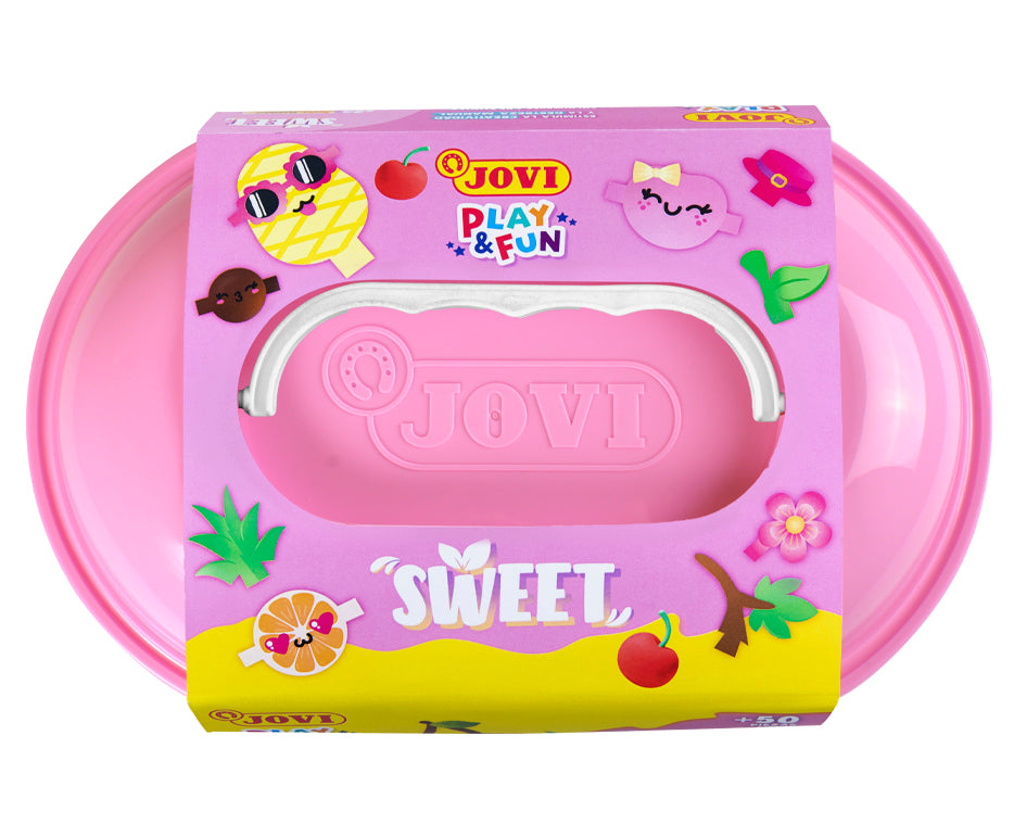 JOVI Play&Fun Sweet természetes gyurma bőröndben – 50 db