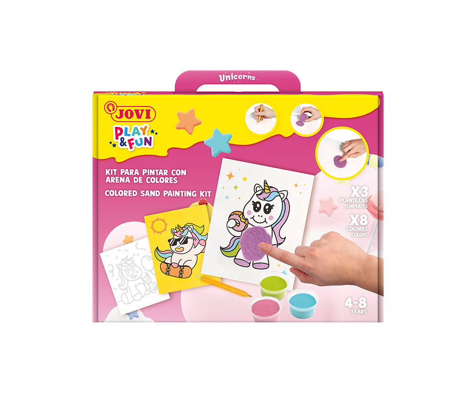 JOVI Play&Fun Unicorns homokkép készítő készlet - 12 db
