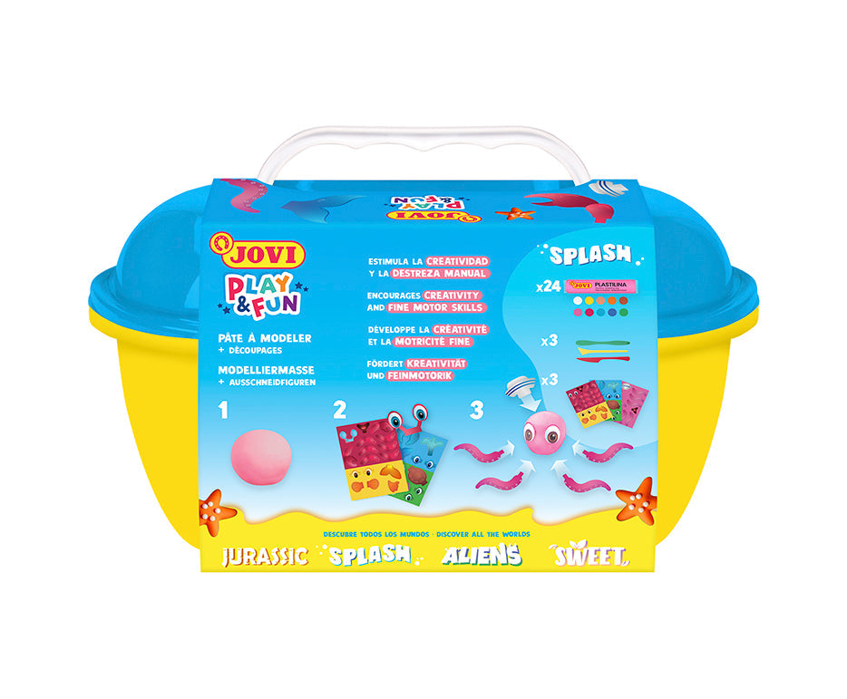 JOVI Play&Fun Splash gyurmakészlet bőröndben 360 g