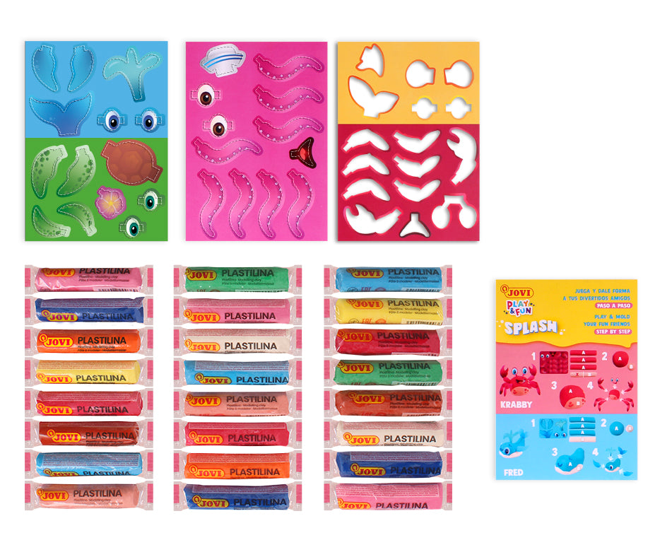 JOVI Play&Fun Splash gyurmakészlet bőröndben 360 g
