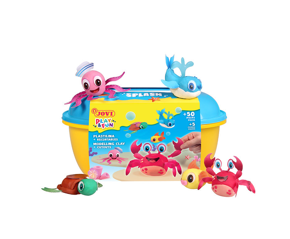 JOVI Play&Fun Splash gyurmakészlet bőröndben 360 g