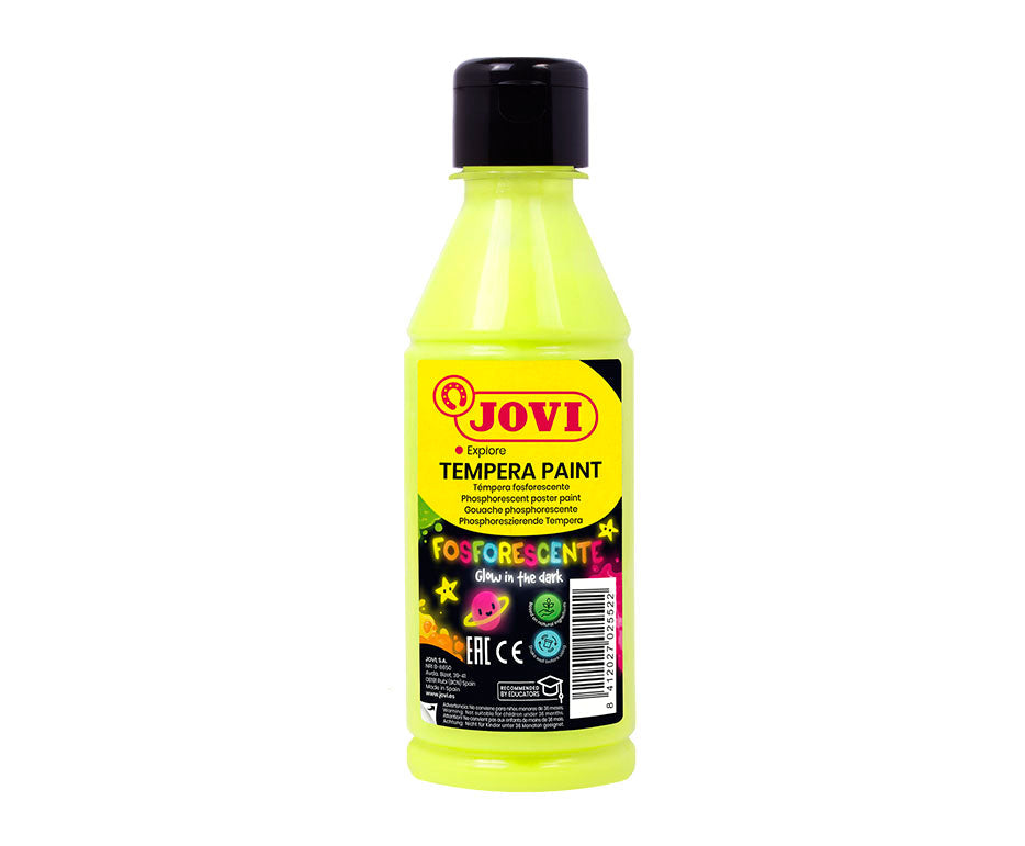 JOVI Premium neon temperafesték 250 ml – sárga