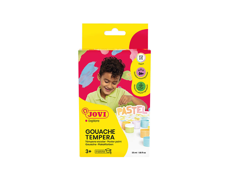 JOVI Premium pasztell temperafesték készlet 6 x 35 ml ecsettel
