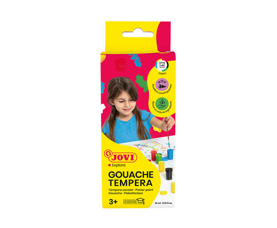 JOVI Premium temperafesték készlet 6 x 15 ml ecsettel