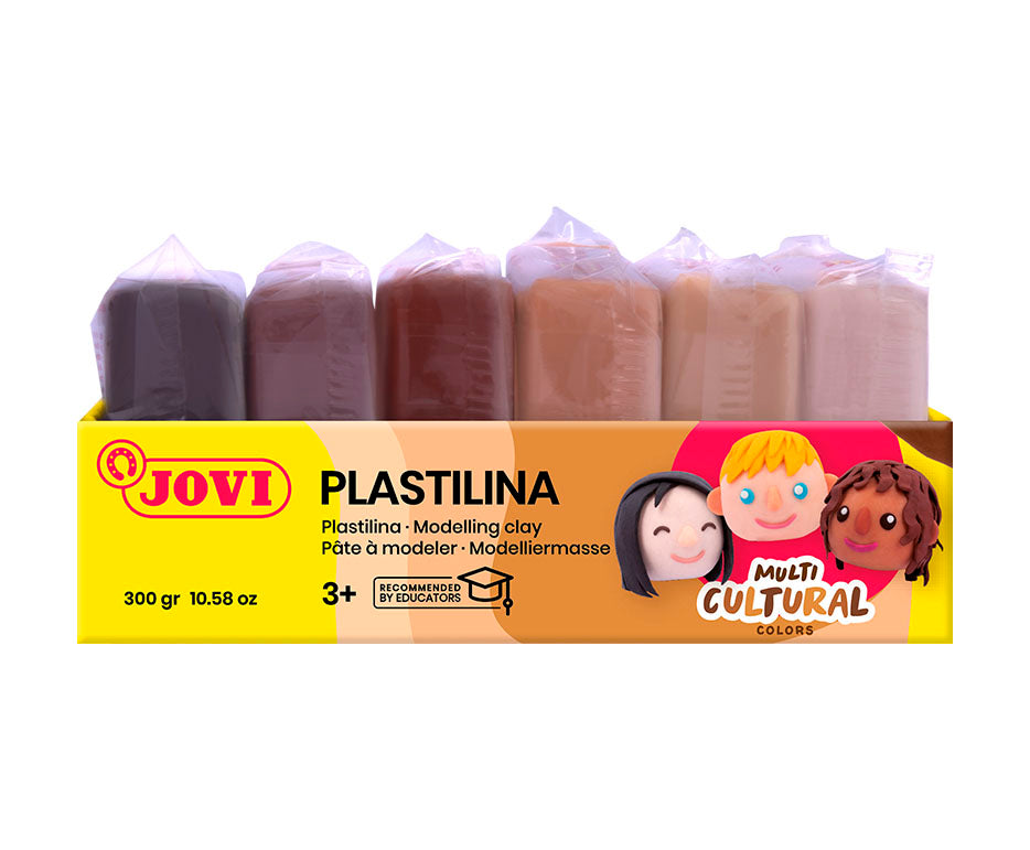 JOVI természetes gyurma bőrszínek 6 x 50 g
