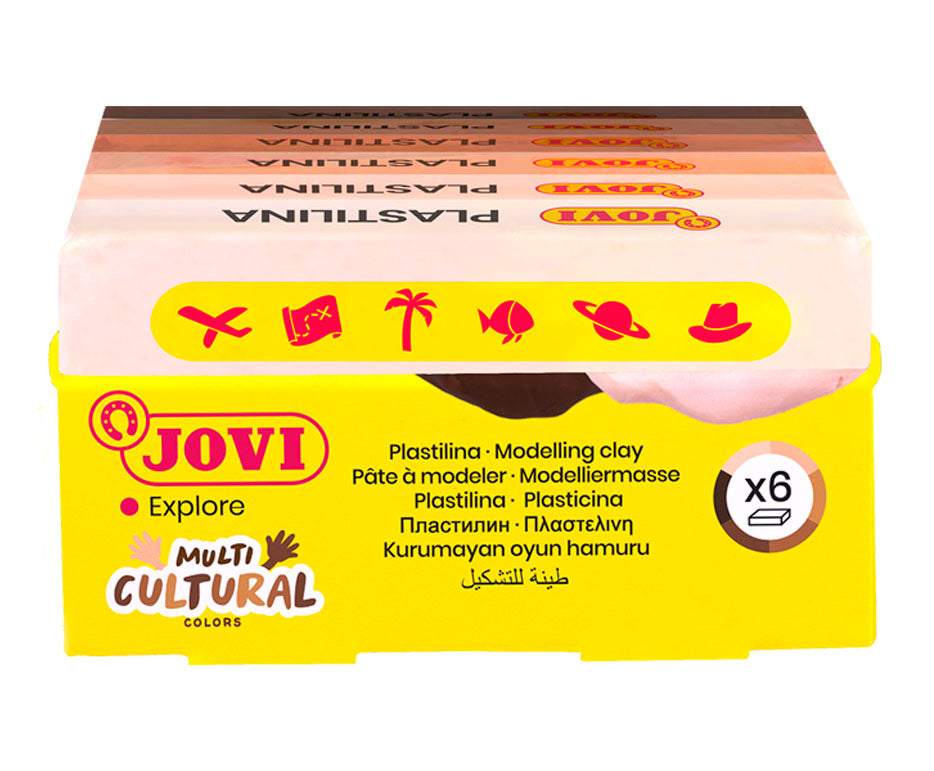 JOVI természetes gyurma bőrszínek 6 x 50 g