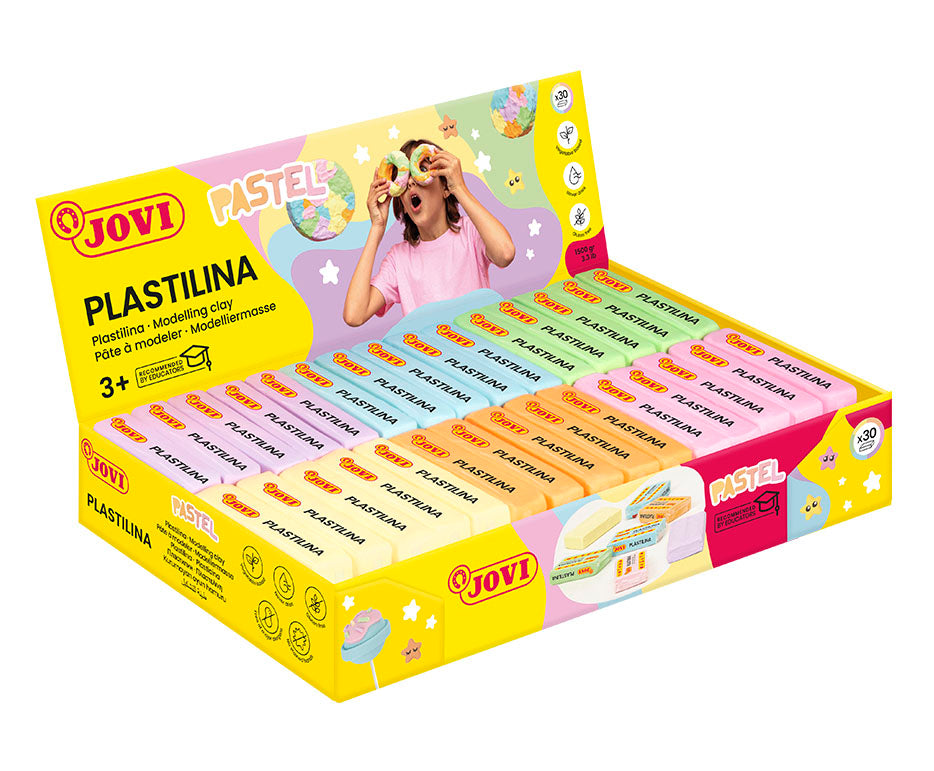 JOVI természetes gyurma pasztell színek 30 x 50 g