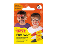 JOVI arc- és testfesték stift készlet 3 x 5,6 g - piros, fehér és fekete