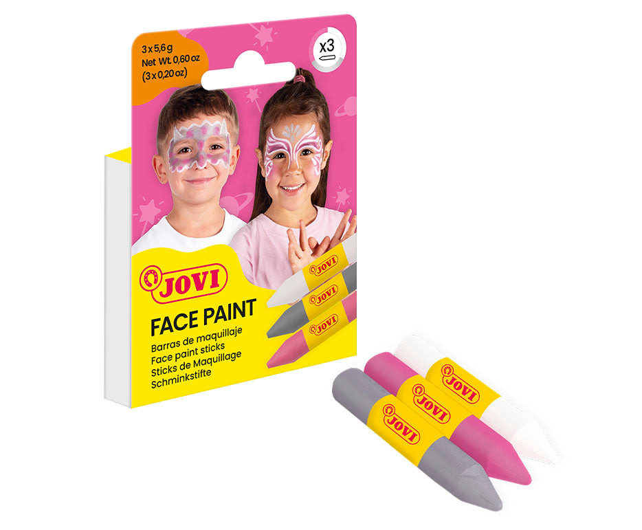 JOVI arctus és arcfesték stift készlet 3 x 5,6 g - rózsaszín, ezüst és fehér