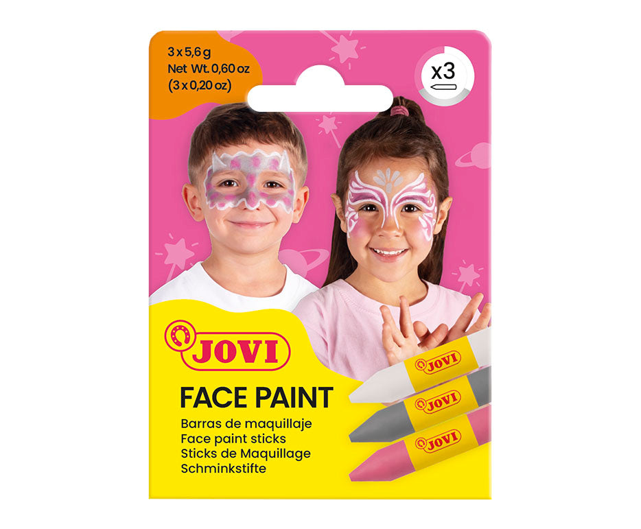 JOVI arctus és arcfesték stift készlet 3 x 5,6 g - rózsaszín, ezüst és fehér