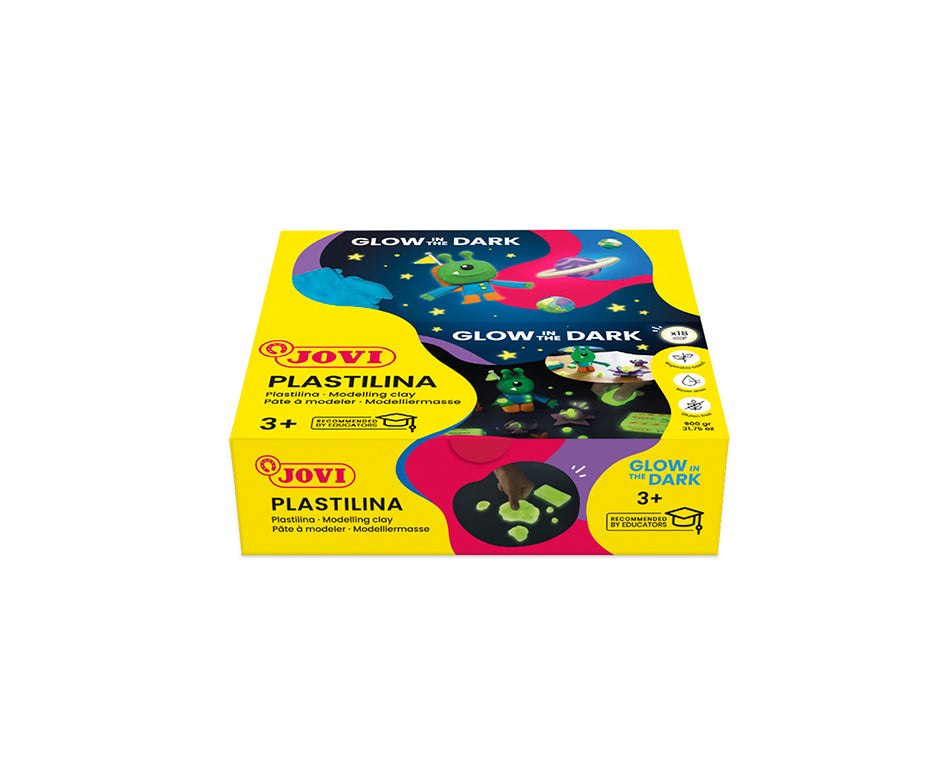 JOVI természetes gyurma sötétben világító 18 x 50 g
