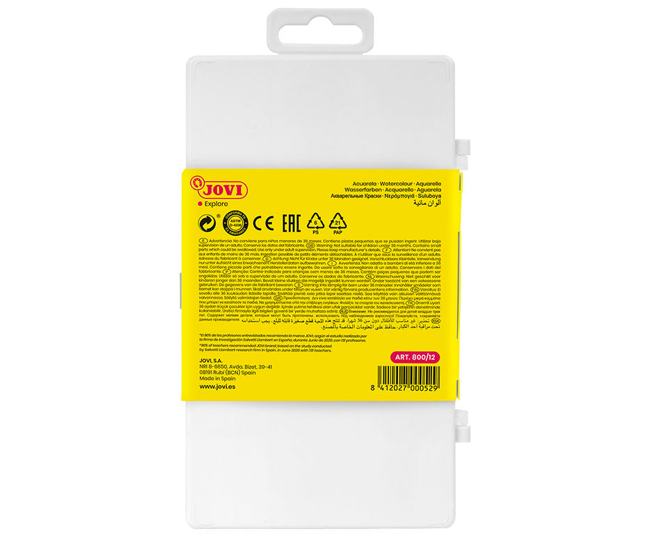 JOVI vízfesték ø 22 mm – 12 db ecsettel