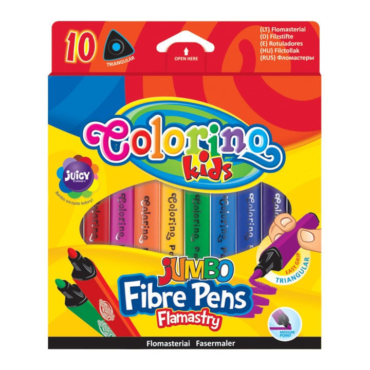 JUMBO háromszögletű filctollak Colorino 10 db (1)