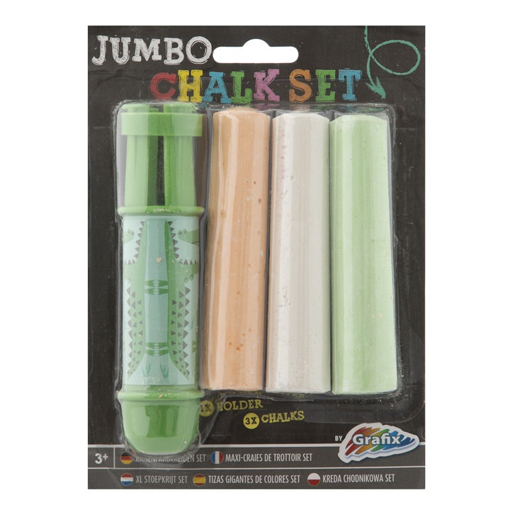 Jumbo járdakréta tartóval 3 db