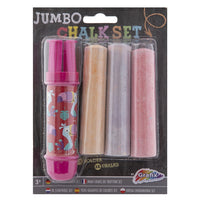 Jumbo járdakréta tartóval 3 db