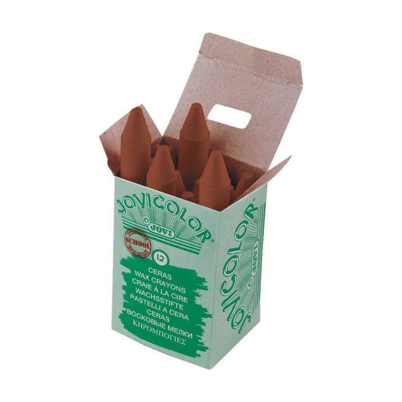 Jumbo zsírkréta JOVI Jovicolor 12 mm – különböző árnyalatok – világosbarna