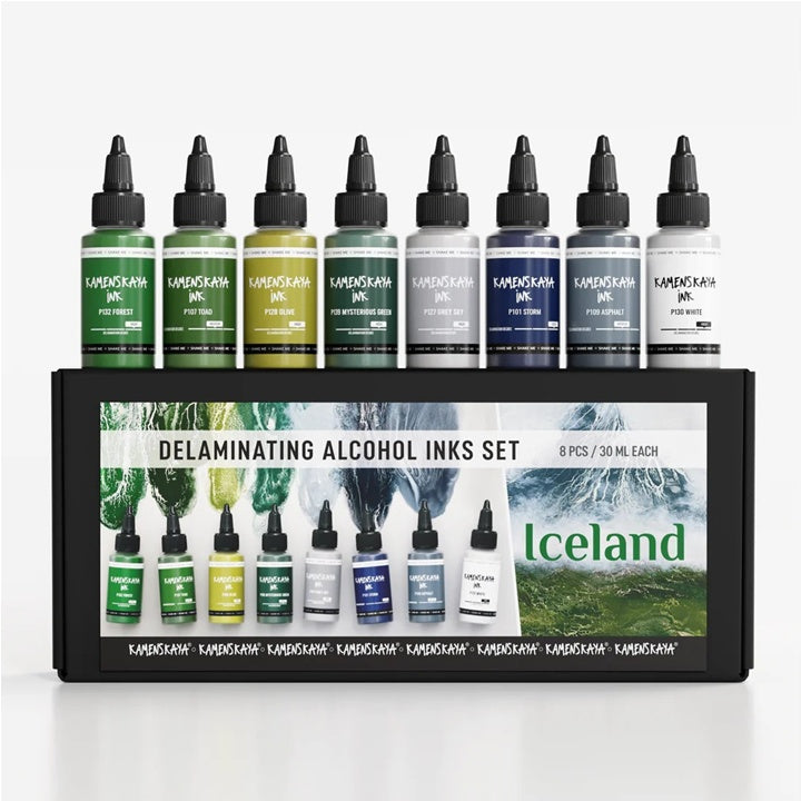 KAMENSKAYA 'Iceland' Delamination Ink Set (Delaminációs tintakészlet) (1)