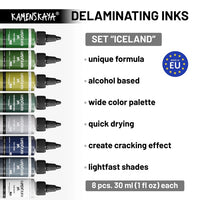 KAMENSKAYA 'Iceland' Delamination Ink Set (Delaminációs tintakészlet) (2)