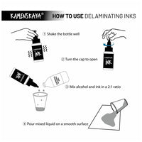 KAMENSKAYA 'Iceland' Delamination Ink Set (Delaminációs tintakészlet) (3)