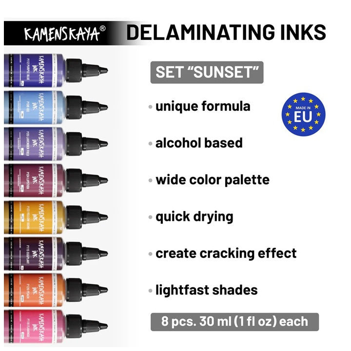 KAMENSKAYA 'Sunset' Delaminációs tintakészlet (2)