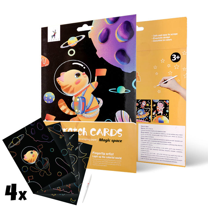 Kaparós képek gyekereknek - Magic space - 4 db