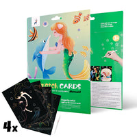 Kaparós képek gyekereknek - Mermaid - 4 db