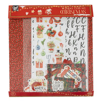 Karácsonyi scrapbooking készlet piros színben (1)