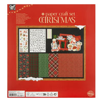 Karácsonyi scrapbooking készlet piros színben (2)