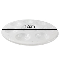 Kerek műanyag festőpaletta 12 cm | fehér Phoenix