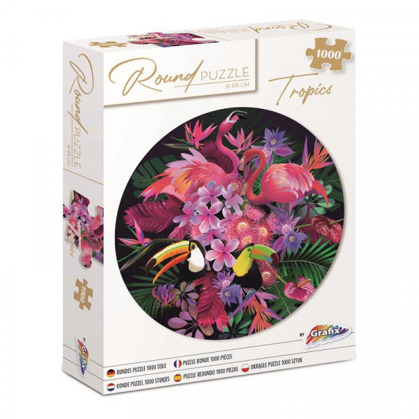 Kerek puzzle Tropics 68 cm - 1000 db