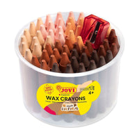 Kerek viaszpasztell JOVI Jumbo bőrszínek - 60 db-os készlet hegyezővel