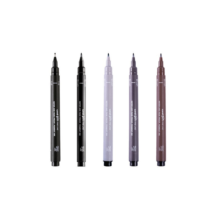 Készlet UNI PIN markerek fineliner Flow and Flourish 5 db (2)