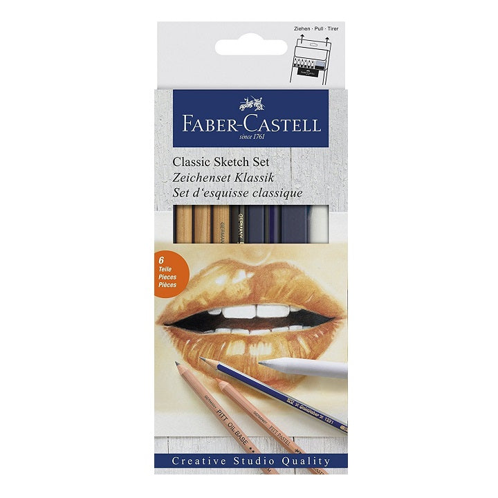 Készlet vázlatkészítésre Faber-Castell / 6 részes