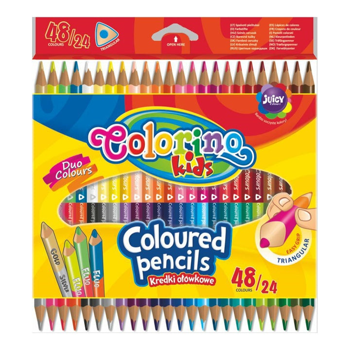 Kétoldalas Colorino színező ceruzák 24 db (1)