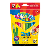 Kétoldalas filctollak gyerekeknek Colorino 12 db (1)