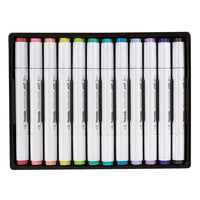 Kétoldalas pasztell rajzoló filctoll Colorino Artist 12 db (2)