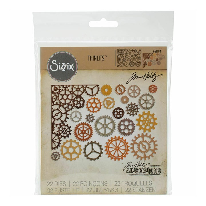 Kivágó sablonok Sizzix Thinlits Gearhead - szett 22 db