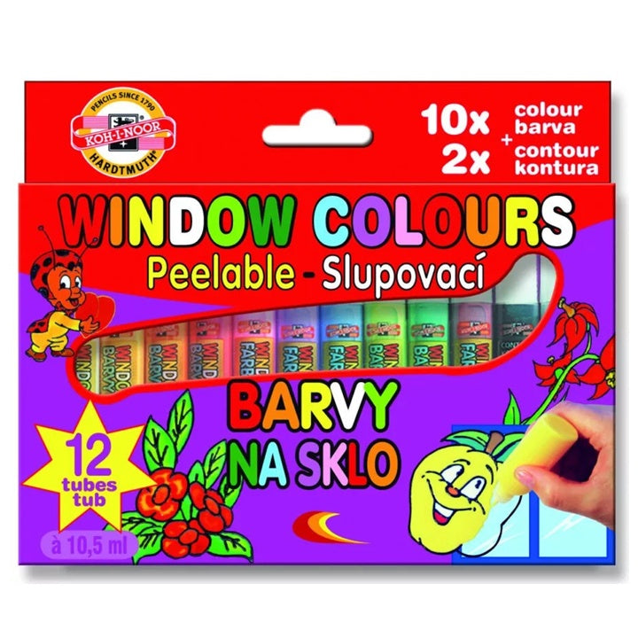 KOH-I-NOOR 12x10 ml üveg hámozható festékkészlet