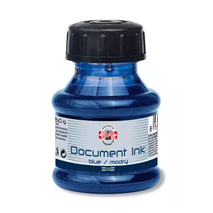 KOH-I-NOOR dokumentumtinta töltőtollhoz, 50g - kék