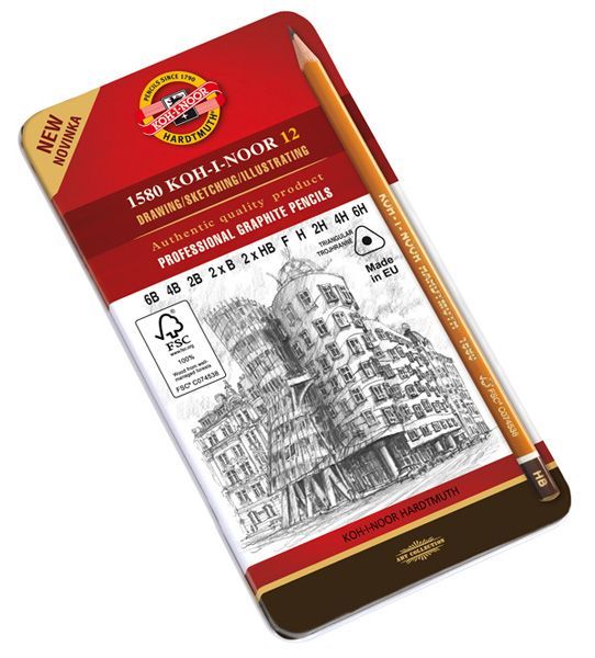 KOH-I-NOOR grafit ceruza készlet/ 12 részes