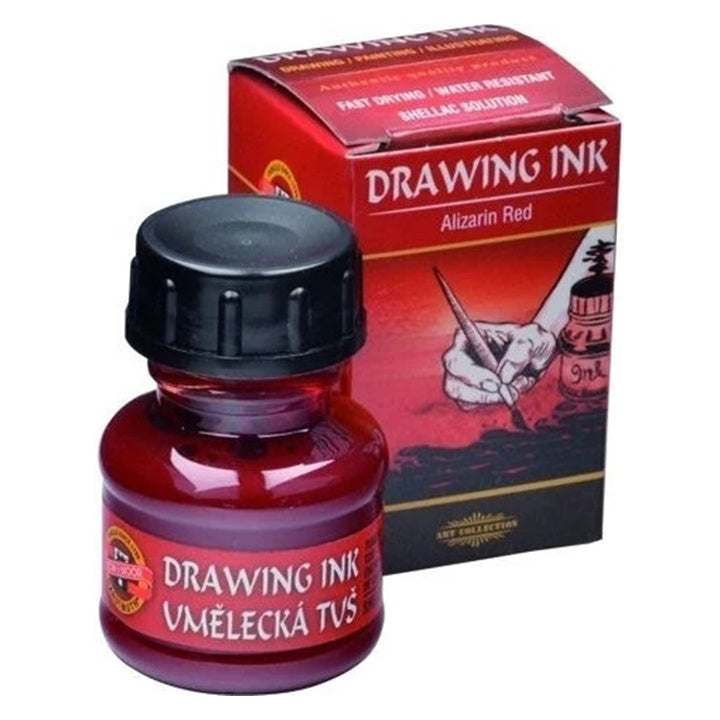 KOH-I-NOOR művész tinta, 20 g – 2320 Alizarin vörös