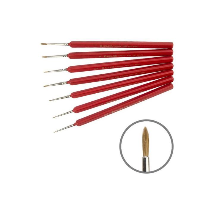 Kolinsky kerek ecset KOLOS Nail Art 3009L (1)
