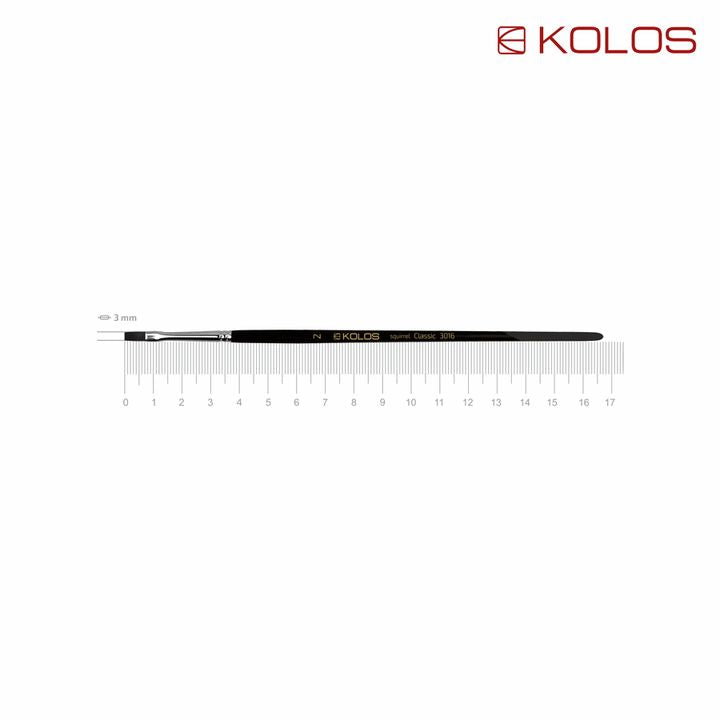 Kolos Classic 3016 lapos mókusszőr kefe (2)