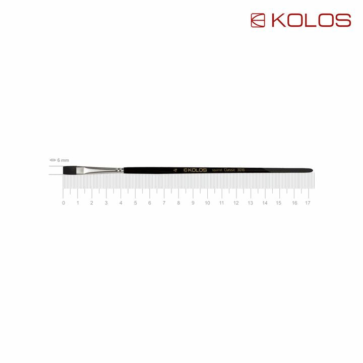 Kolos Classic 3016 lapos mókusszőr kefe (3)