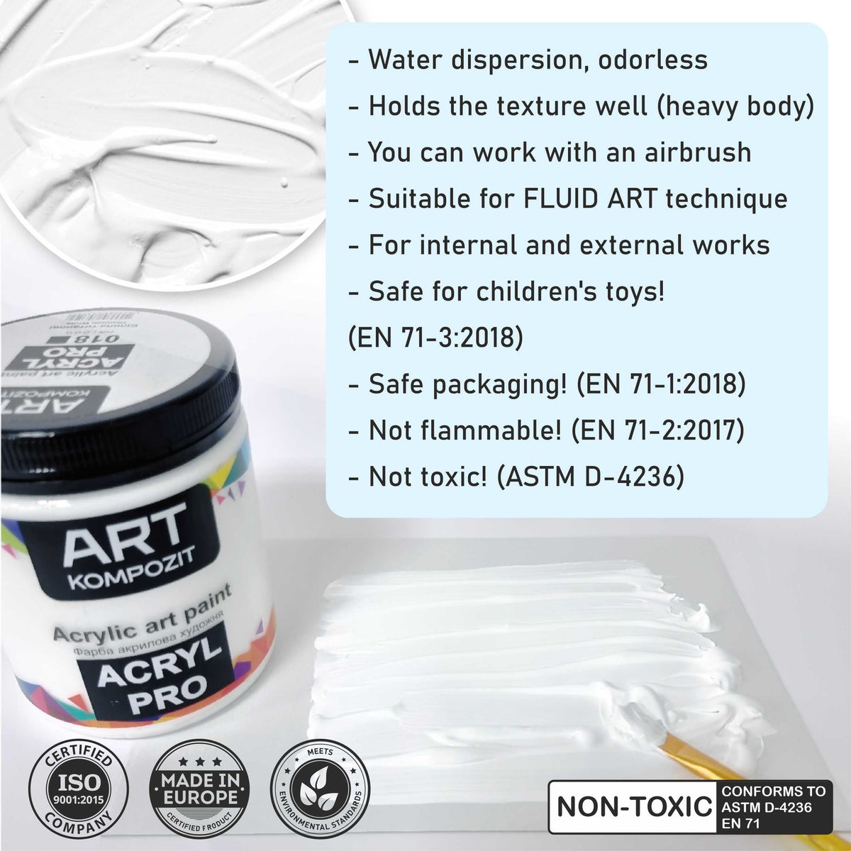 ACRYL PRO ART Kompozit akrilfesték 430 ml