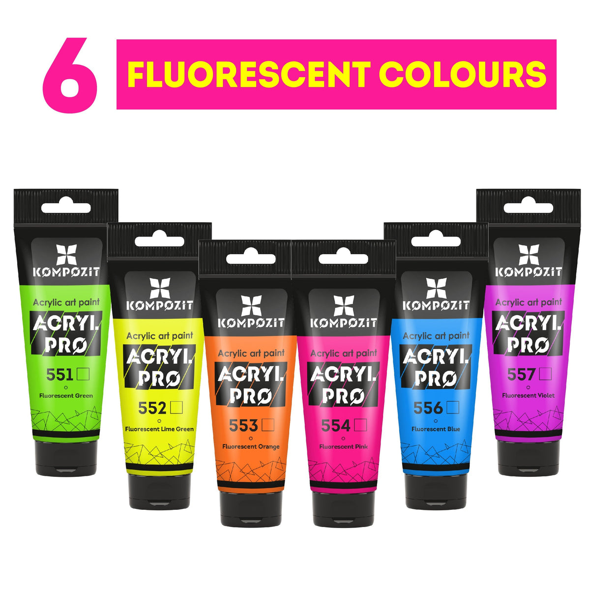 ACRYL PRO ART Kompozit fluoreszkáló akrilfesték 75 ml