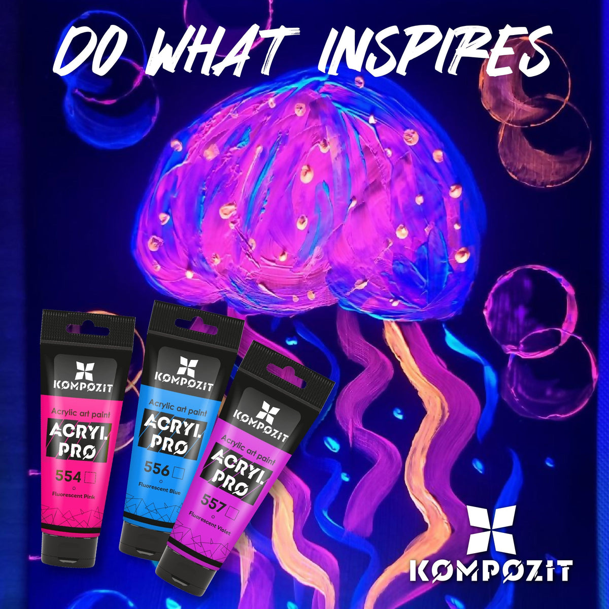 ACRYL PRO ART Kompozit fluoreszkáló akrilfesték 75 ml